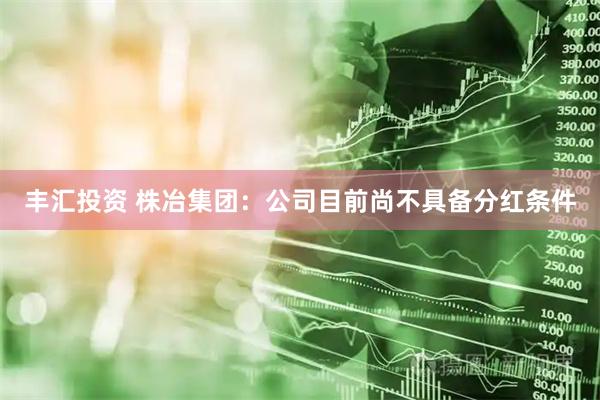 丰汇投资 株冶集团：公司目前尚不具备分红条件