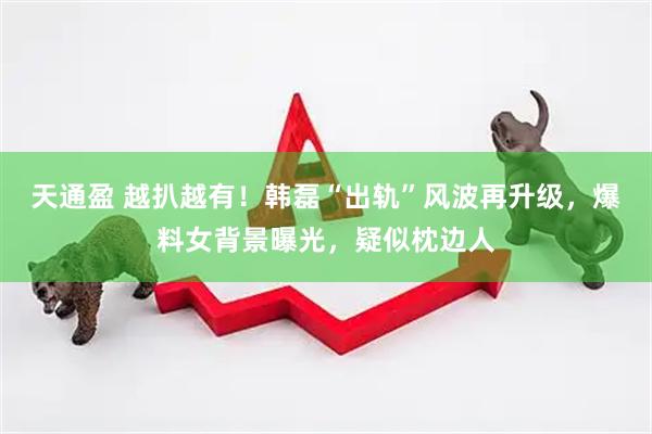 天通盈 越扒越有！韩磊“出轨”风波再升级，爆料女背景曝光，疑似枕边人